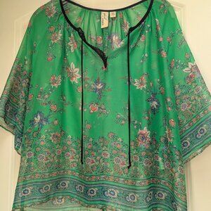 NWOT Konrad+Joseph Anthropologie Nattaz Chiffon Blouse